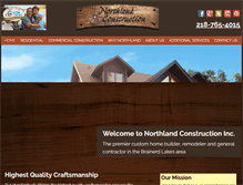 Tablet Screenshot of northlandconstructionmn.com
